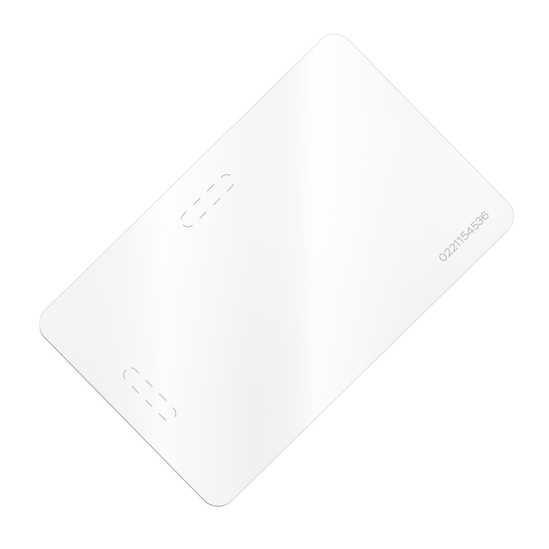 Смарт-карта ISBC MIFARE ID 4B nUID, белая, нумерация, глянцевая, без отверстия, с отметкой под вырубку отверстия по короткой и длинной стороне, арт. 121-25135
