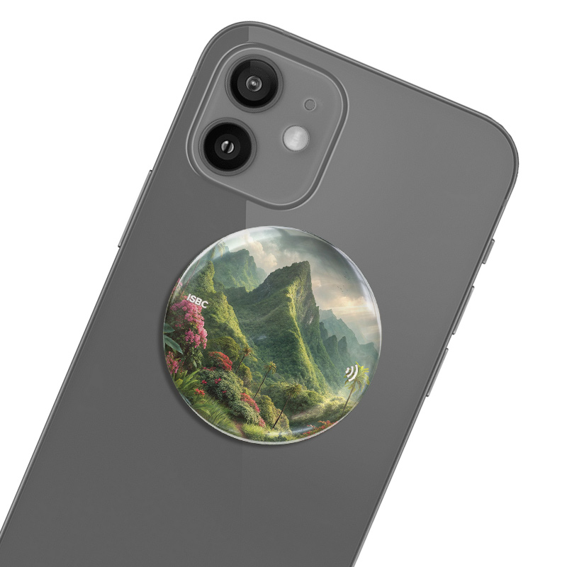 3D-стикер ISBC MIFARE Classic 1K 4B "Горы; Тропические", арт. 006-59851