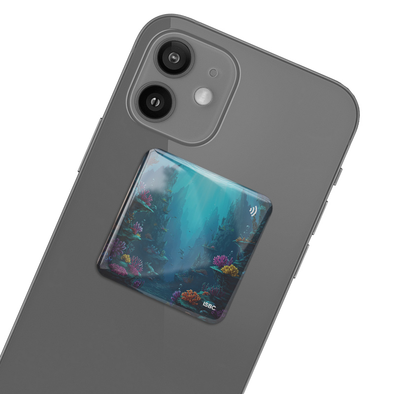 3D-стикер ISBC MIFARE Classic 1K 7B "Горы; Подводные", арт. 006-59845
