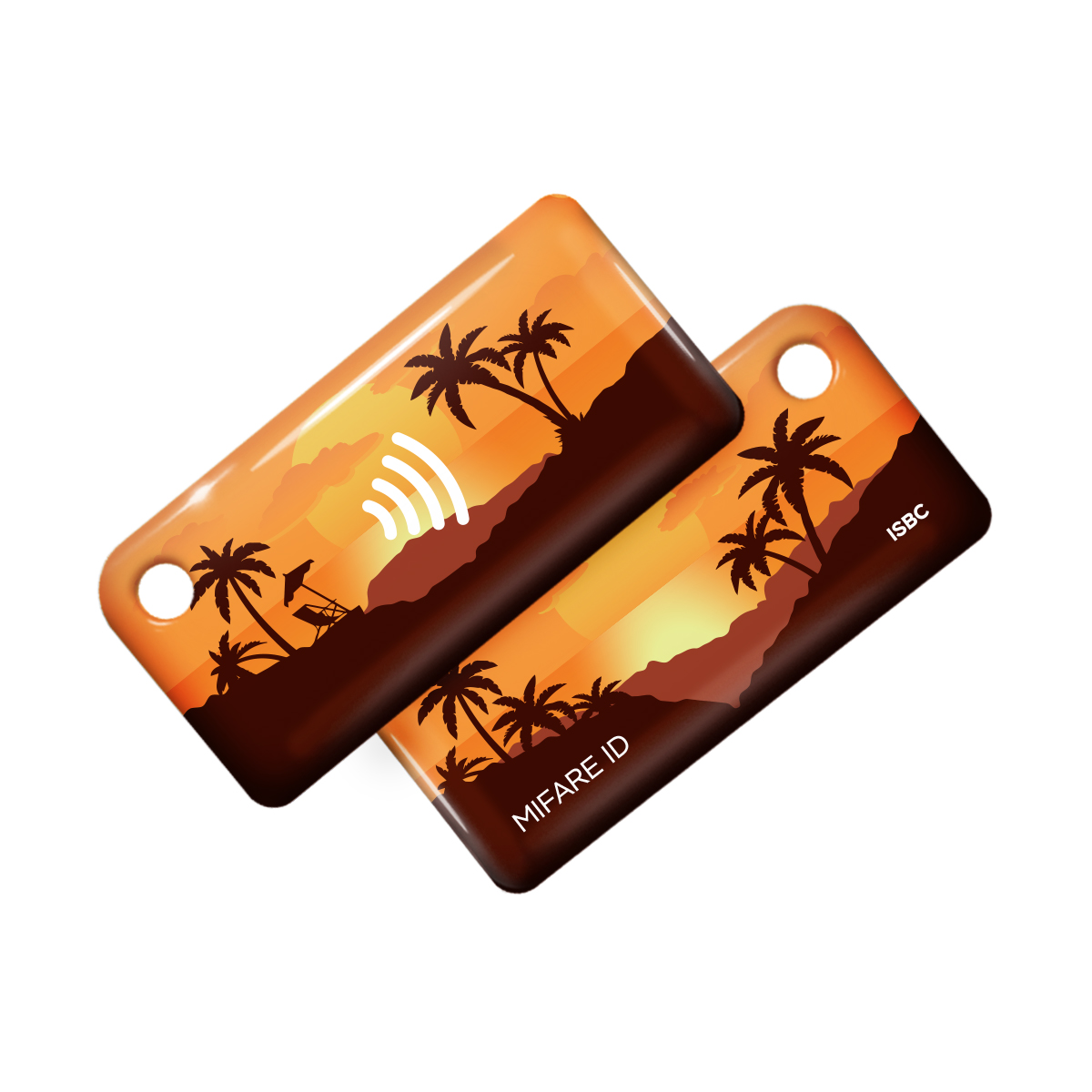 Брелок ISBC MIFARE ID "Векторные пейзажи; Закат" арт. 121-35556