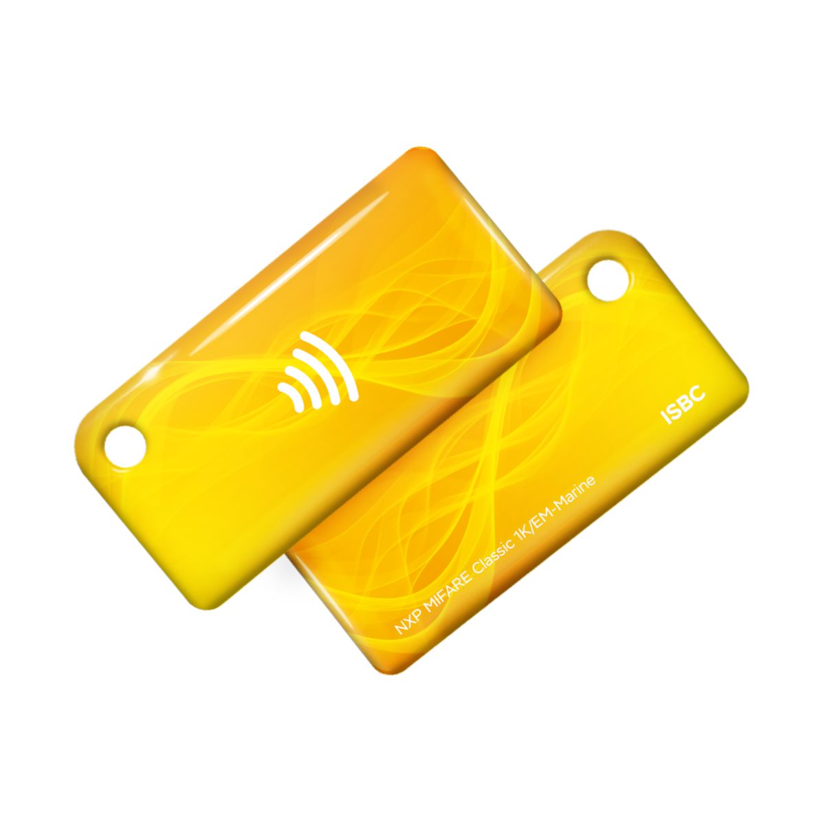 Брелок ISBC EM-Marine + MIFARE Classic 1K "Импульс; Желтый" арт. 121-22376